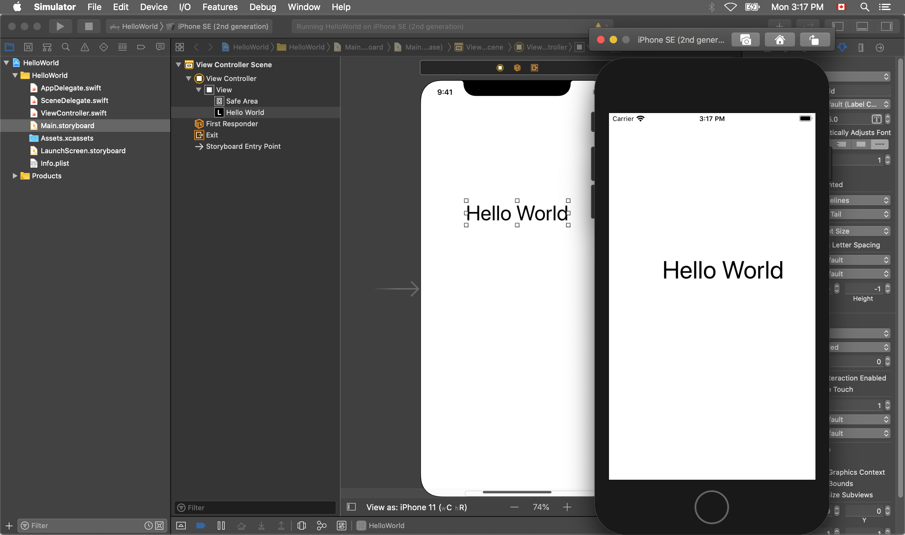 Hello World App